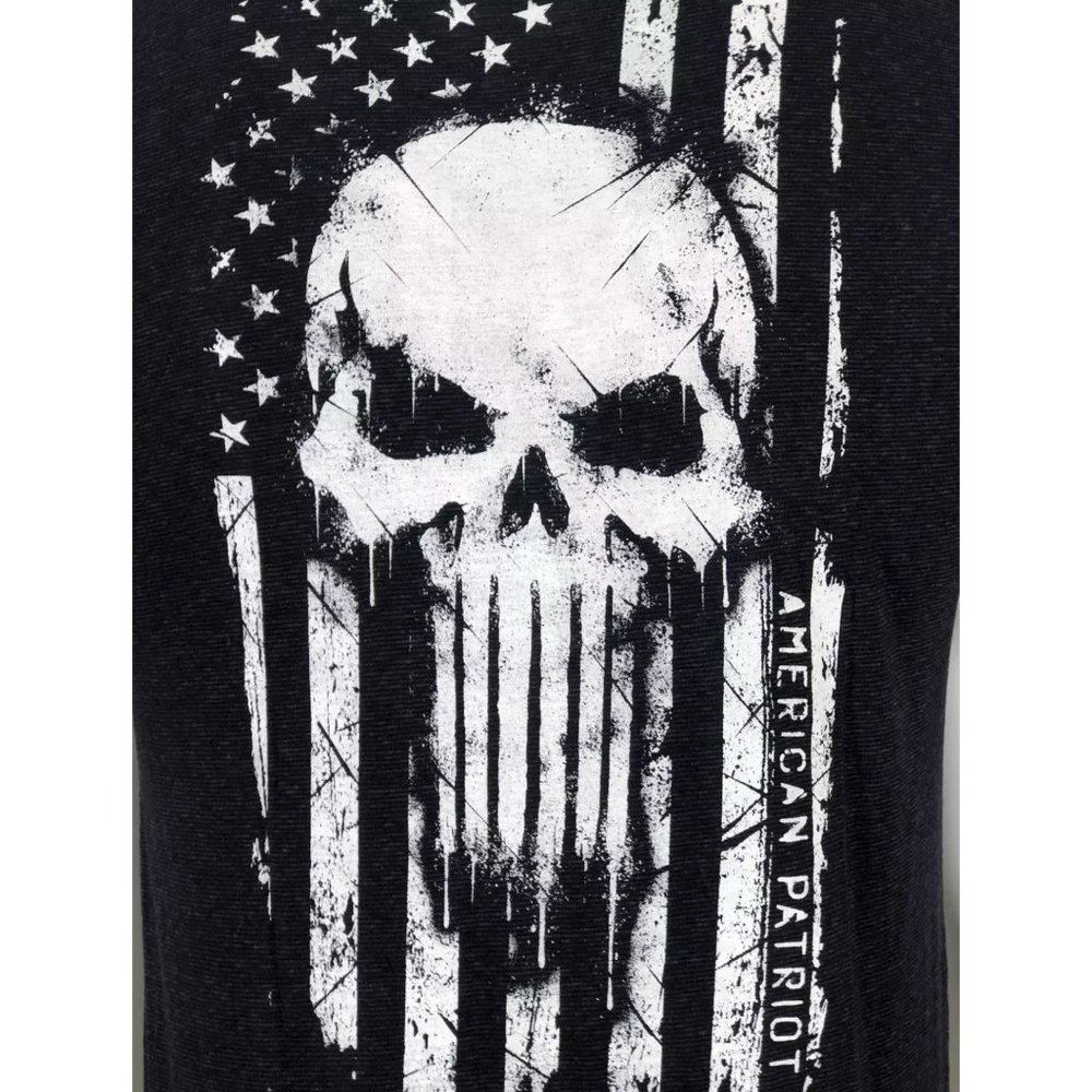 Howitzer Style Men's T-Shirt SKULL FLAG Military Grunt S M L XL 2XL 3XL - Picture 8 of 12